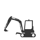 Mini Excavator Icon