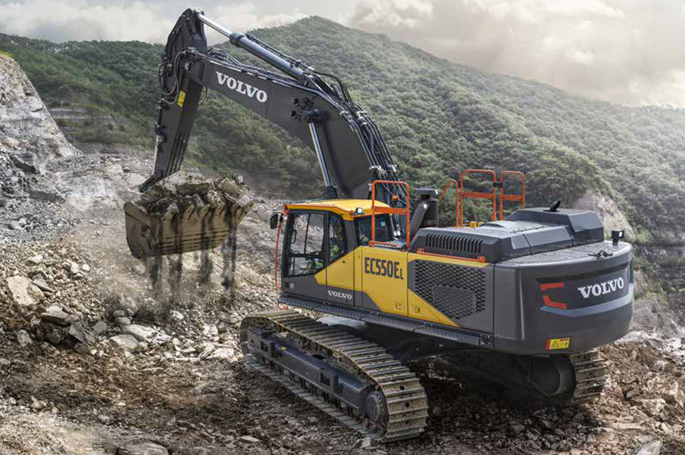 Volvo EC550E mining excavator