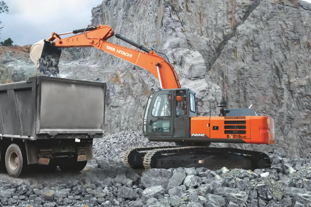Tata Hitachi EX 215LC Prime hydraulic excavator | Price and Specs on Desi Machines