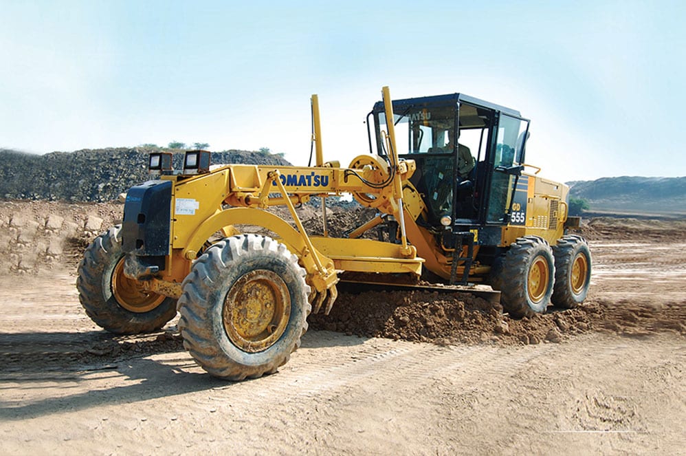Komatsu GD 555 Motor grader, Komatsu GD 555 price, Komatsu GD 555 specification, Komatsu GD 555 price in india